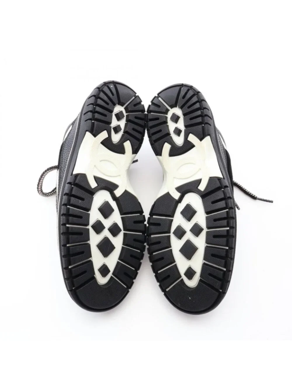Chanel Sneakers Quilted Leather Suede